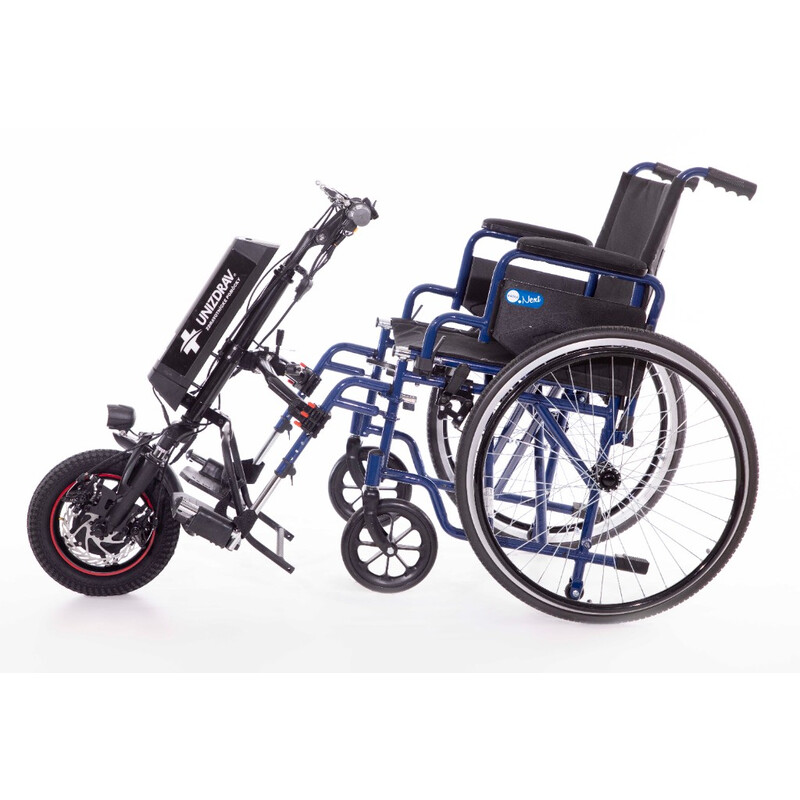 Prídavný pohon pre aktívny invalidný vozík