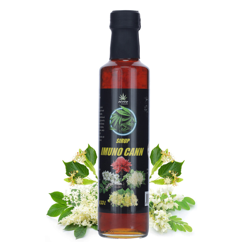 Prírodný sirup s konopou IMUNO CANN, 330 ml