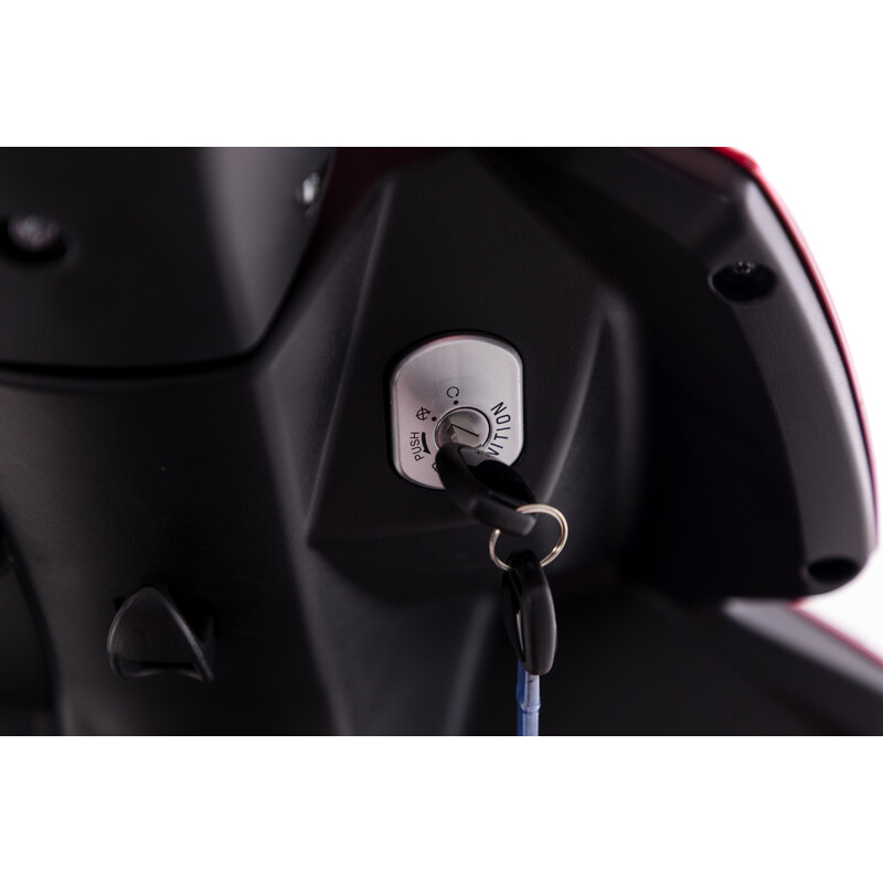 Elektrický trojkolesový skúter CHAMPION pre seniorov a imobilných – výkonný 1000 W motor, červený