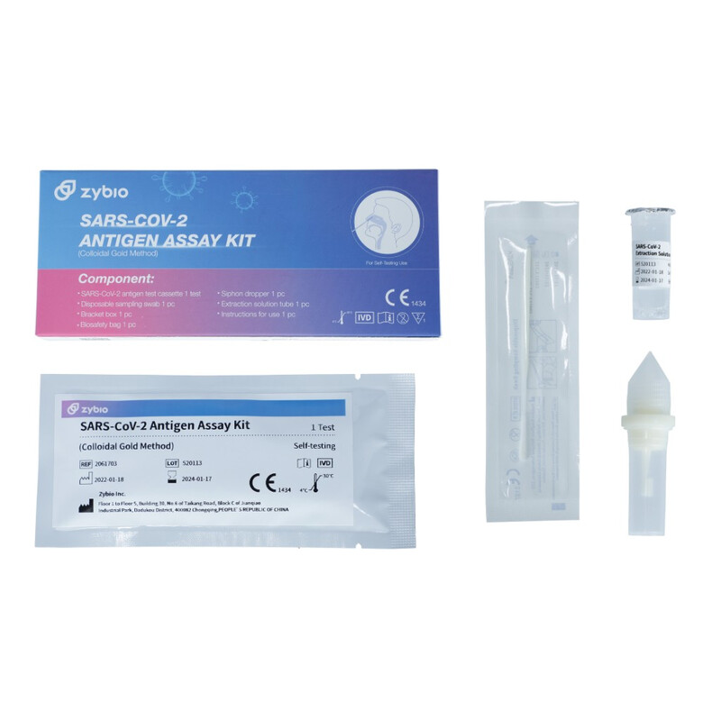 Zybio Antigénový certifikovaný samotest – self test zo špičky nosa na COVID-19, 1 ks