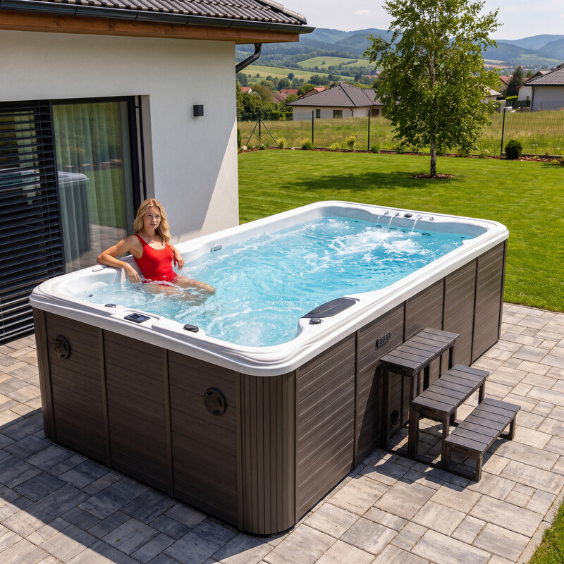 SwimSpa LUX SUNRANS SR853 s protiprúdom a technológiou Balboa