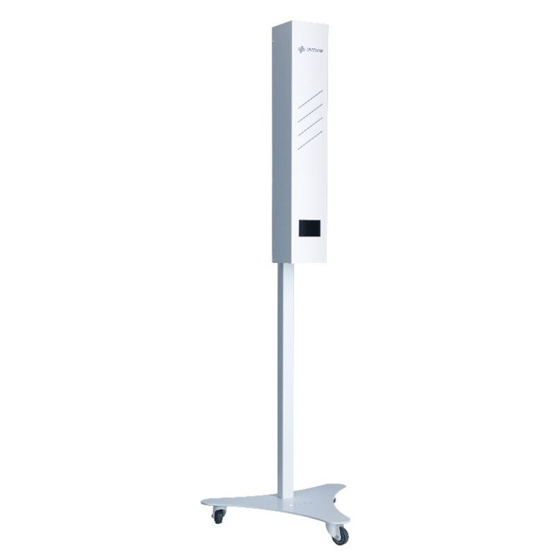 Germicídny žiarič UNIZDRAV s displejom uzavretý mobilný – biele vyhotovenie