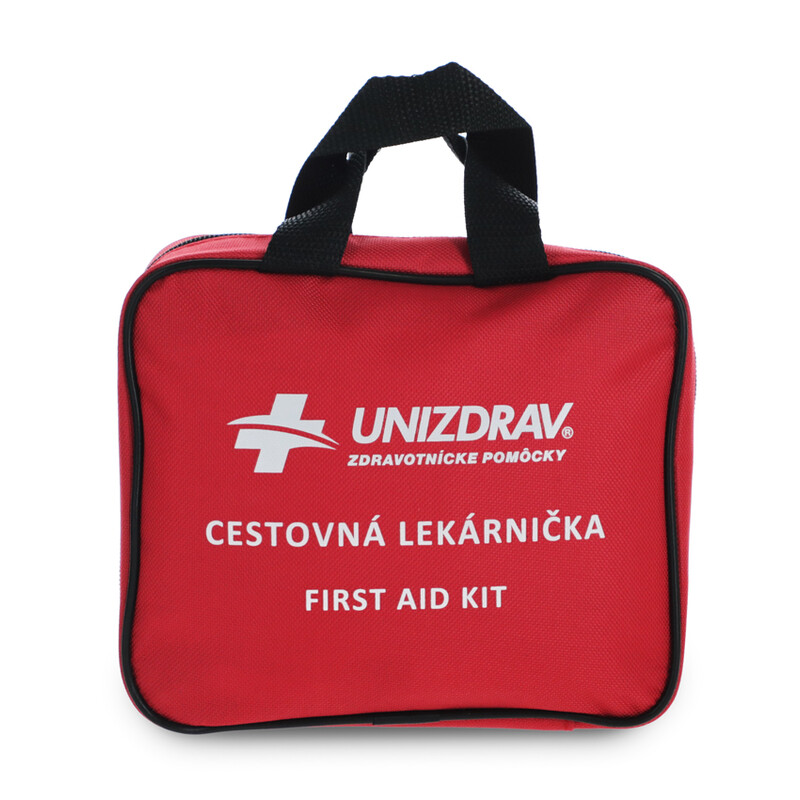 Cestovná lekárnička s 220 ks zdravotníckeho materiálu a pomôcok