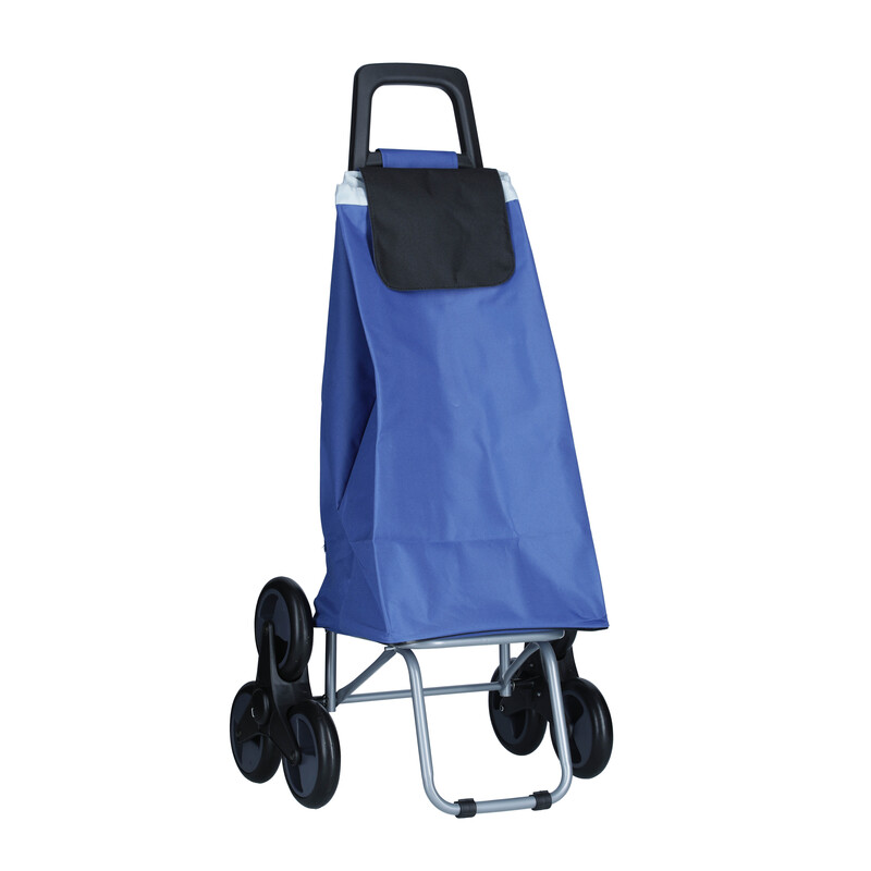 Nákupná taška na kolieskach, modrá