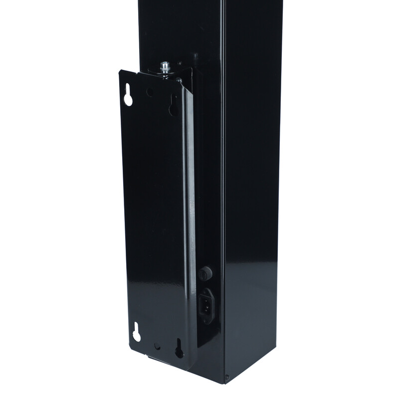 Germicídny žiarič UNIZDRAV s displejom uzavretý nástenný – čierne vyhotovenie