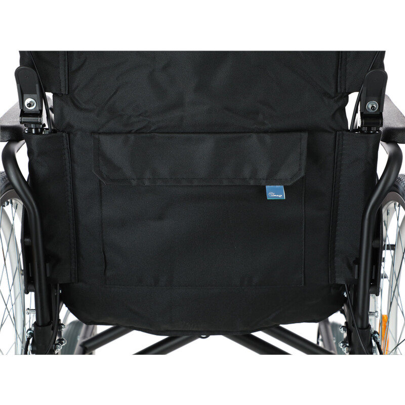 Invalidný vozík odľahčený s brzdami pre doprovod