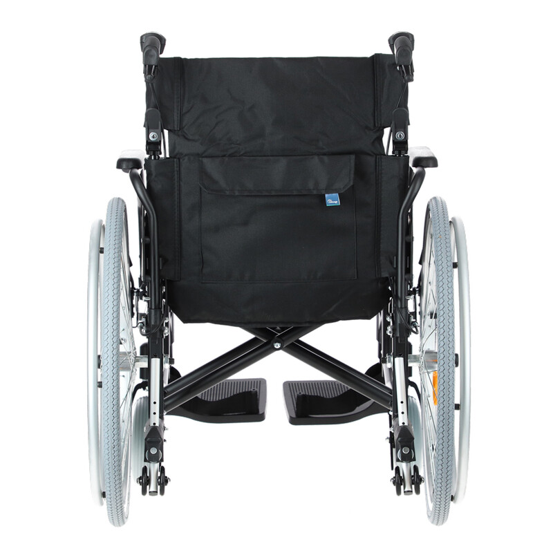 Invalidný vozík odľahčený s brzdami pre doprovod