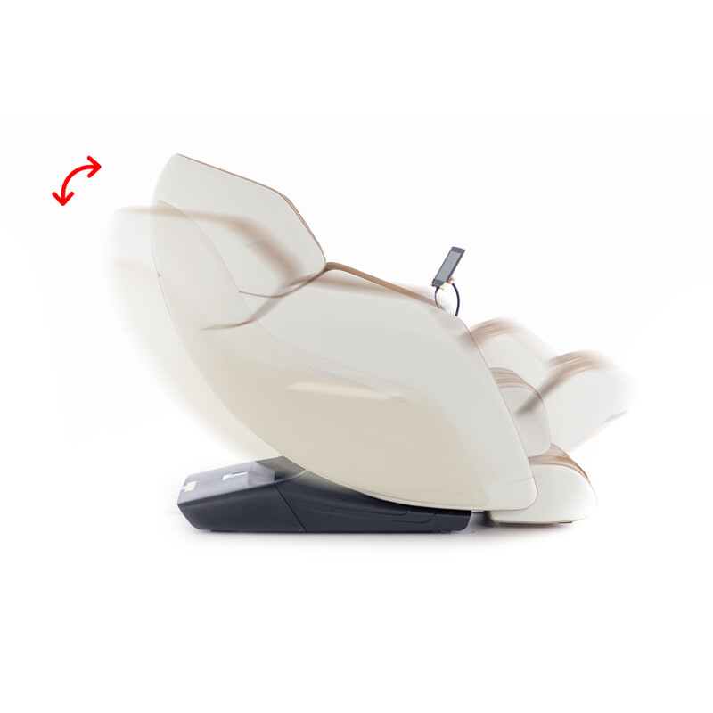 Masážne elektrické kreslo RelaxPro 3D MASSAGER, bielo-hnedé