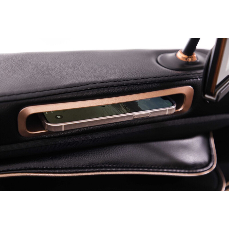 Masážne elektrické kreslo LUX 4D MASSAGER, čiernozlaté