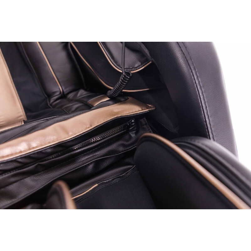 Masážne elektrické kreslo LUX 4D MASSAGER, čiernozlaté