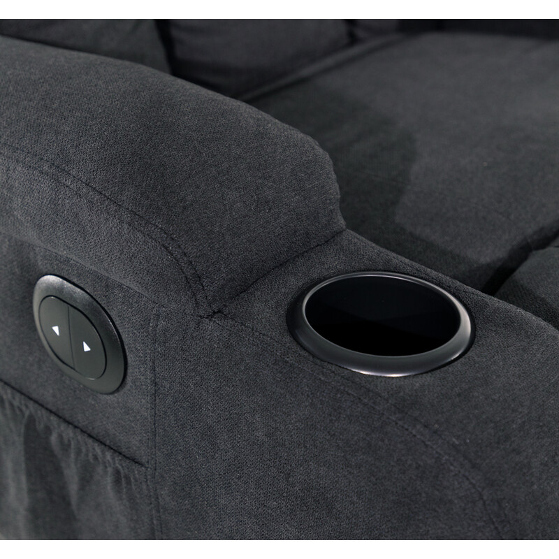 Relaxačné polohovacie kreslo, béžová látka