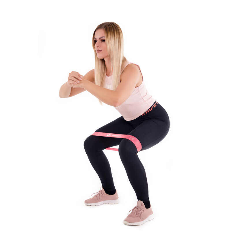 Odporové posilňovacie gumy sivé, sada 5 ks