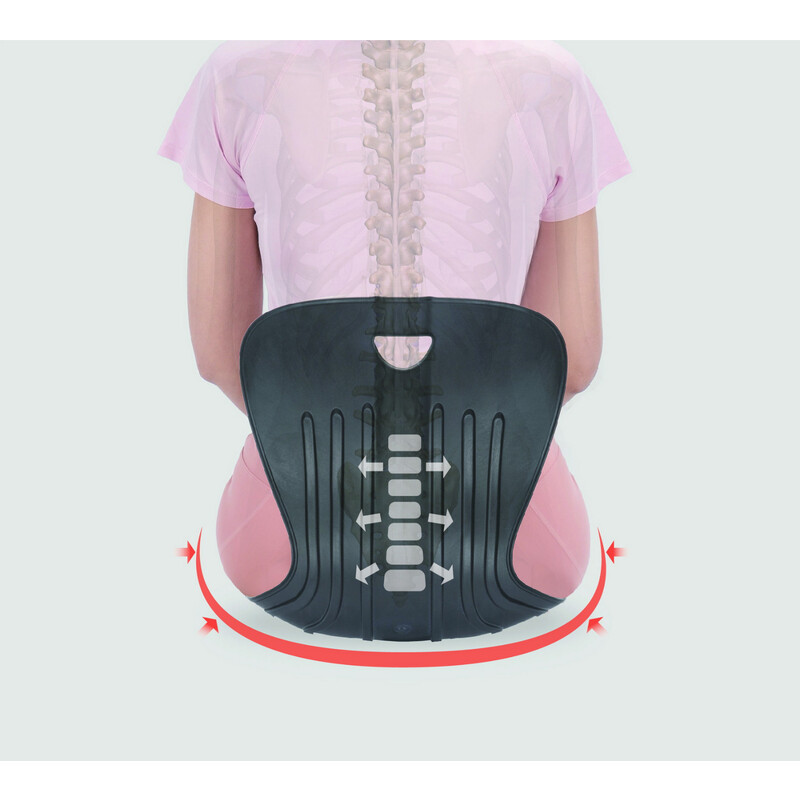 Ergonomická opierka na správne držanie tela Curble Chair Comfy, sivá