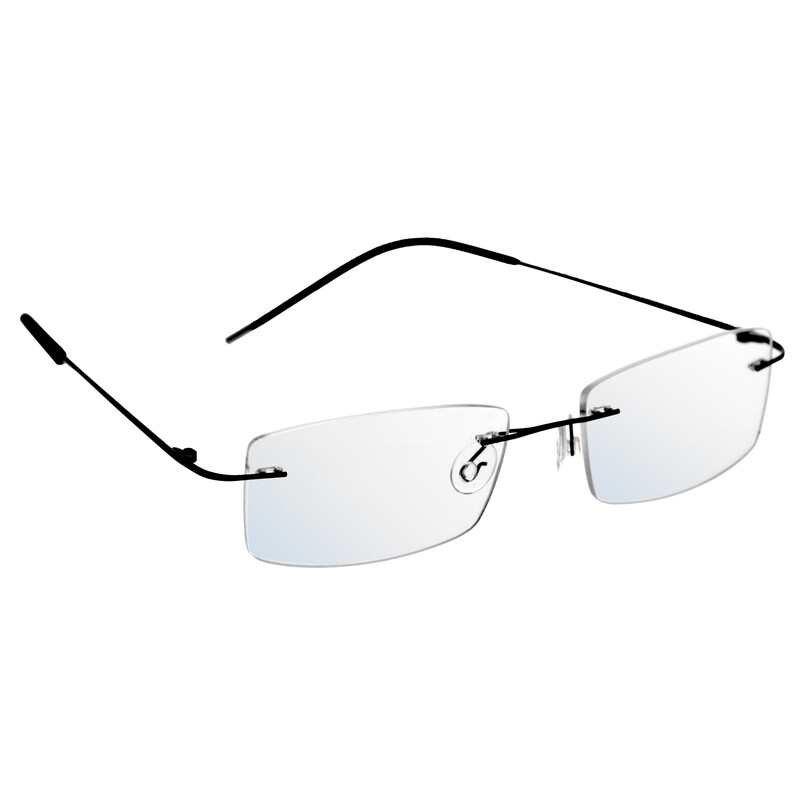 Okuliare proti modrému svetlu UNIZDRAV bezrámové + puzdro, vrecúško a testovacia sada