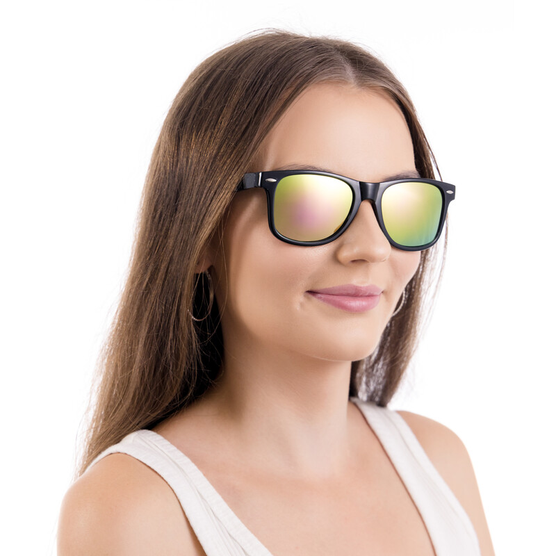 Polarizačné okuliare UNIZDRAV oranžové + pevné puzdro, vrecúško a tester