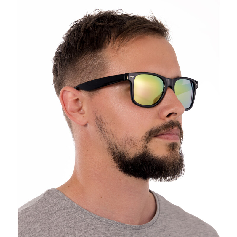 Polarizačné okuliare UNIZDRAV oranžové + pevné puzdro, vrecúško a tester