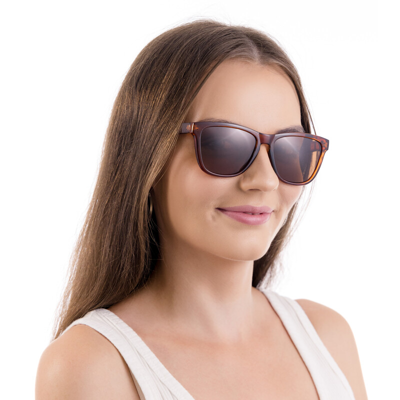 Polarizačné okuliare UNIZDRAV hnedé + pevné puzdro, vrecúško a testovacia sada