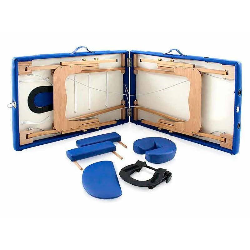 Drevené masážne lehátko, oranžové