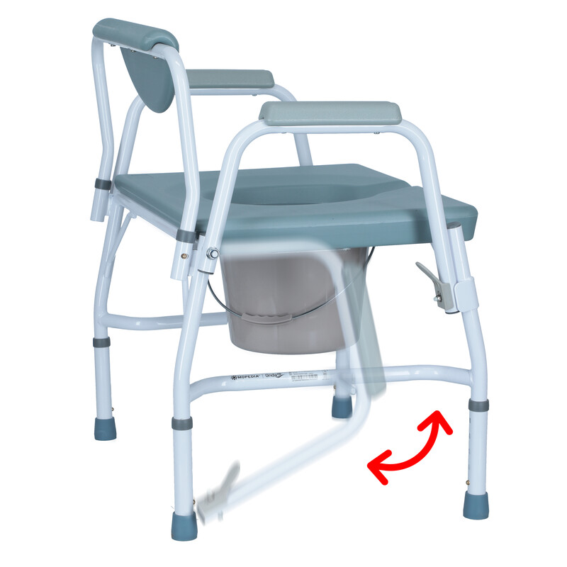 Toaletné kreslo nepojazdné s vyššou nosnosťou do 290kg