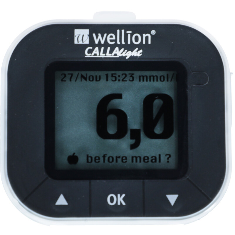 Glukomer Wellion Calla light, biely