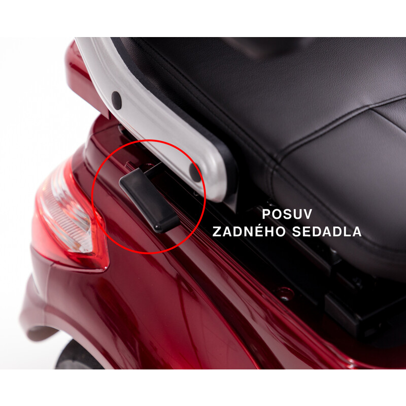 Elektrický dvojmiestny skúter CHAMPION DUO pre seniorov a imobilných – výkonný 1000 W motor