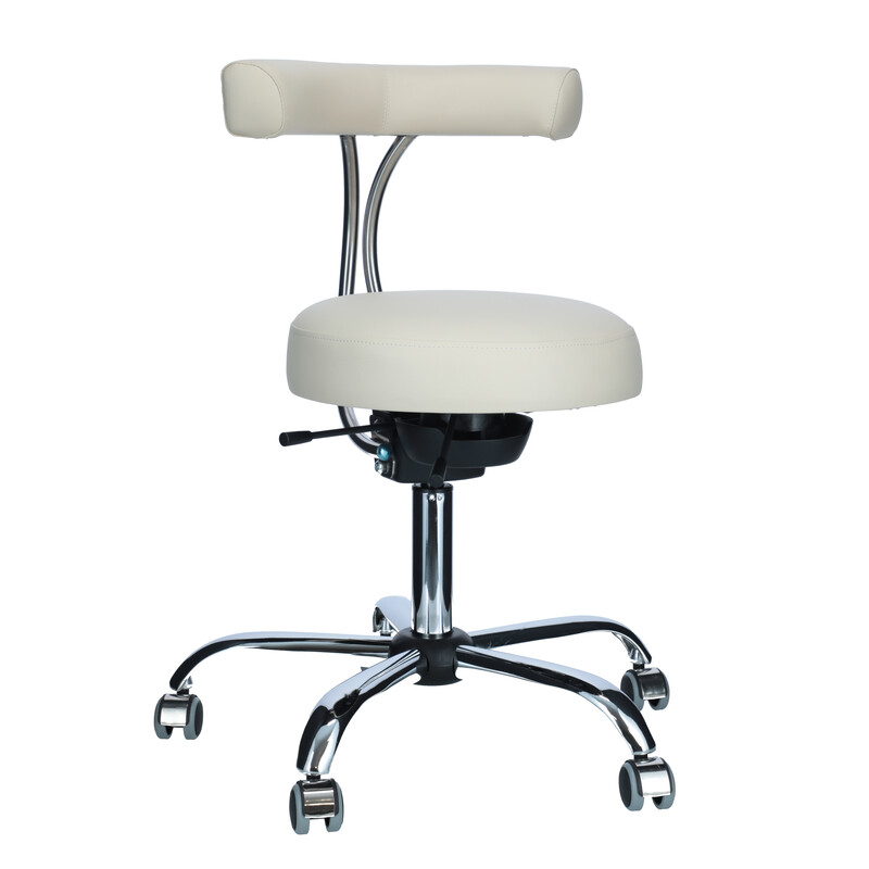 Ergonomická stolička do ambulancie, krémová