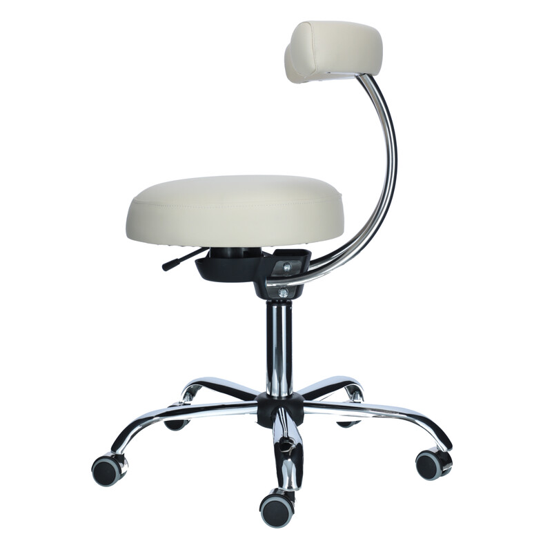 Ergonomická stolička do ambulancie, biela