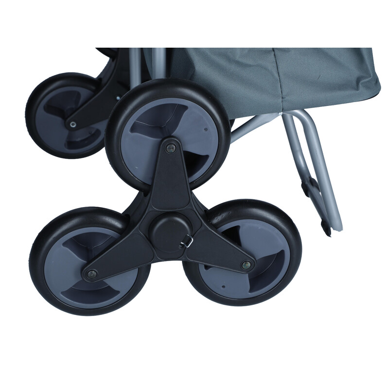 Nákupná taška na kolieskach, sivá