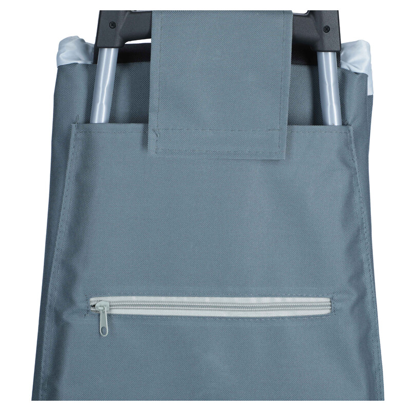 Nákupná taška na kolieskach, sivá