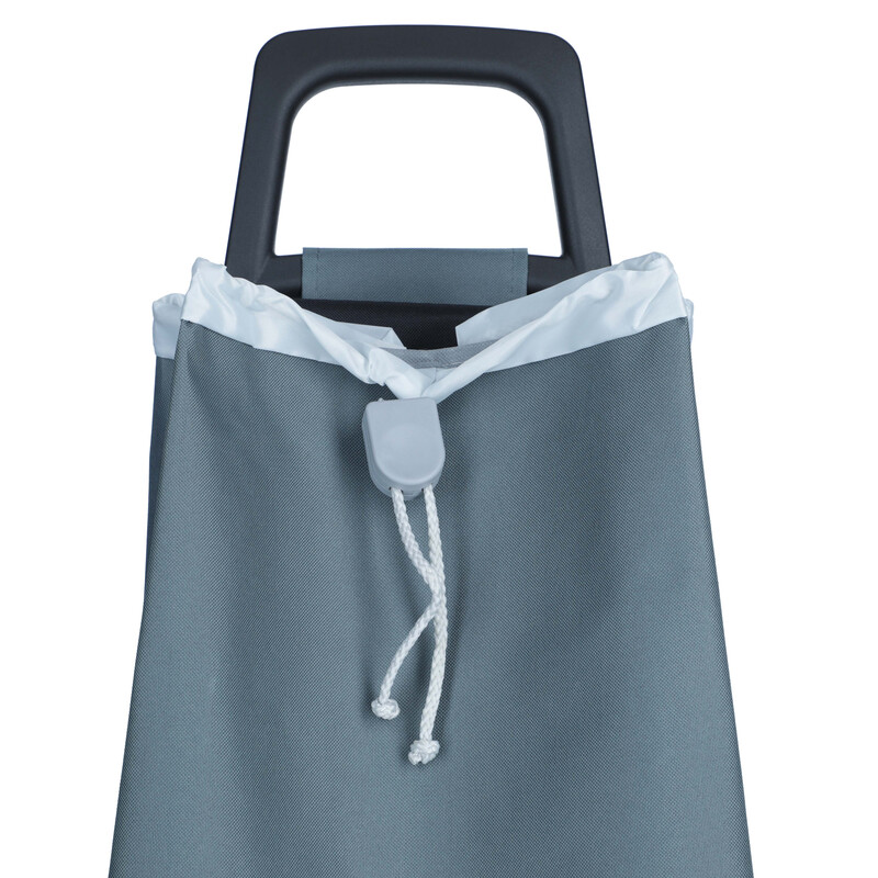 Nákupná taška na kolieskach, sivá