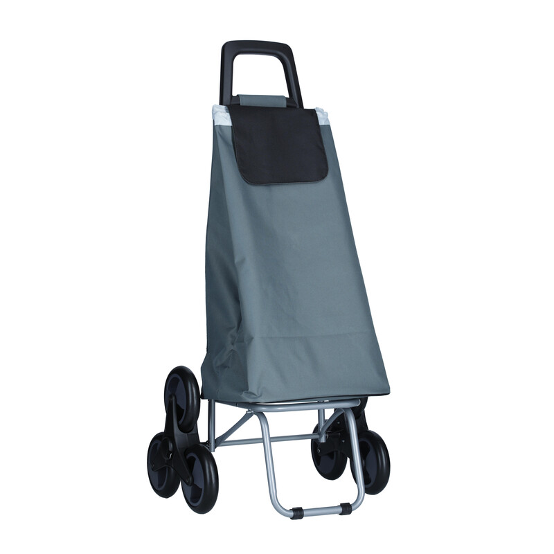 Nákupná taška na kolieskach, sivá
