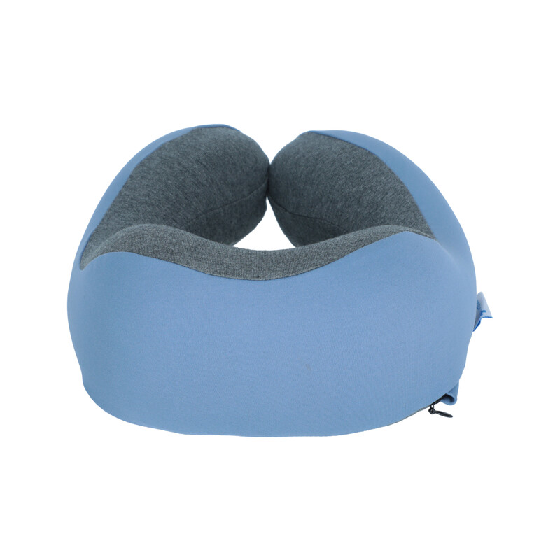 Cestovný ergonomický vankúš z pamäťovej peny, modrý