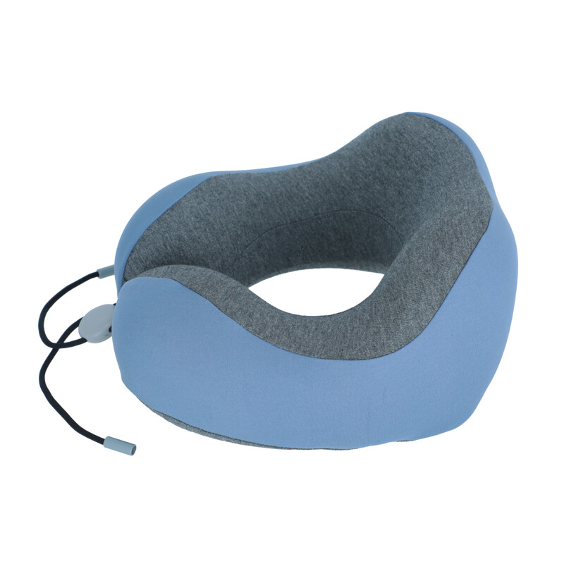 Cestovný ergonomický vankúš z pamäťovej peny, modrý