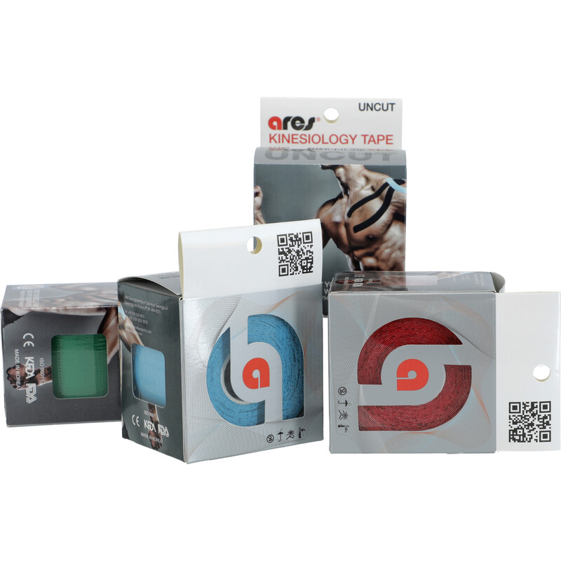 Kinezio tejp Ares 5 cm x 5 m, červený