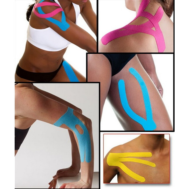 Kinezio tejp Ares 5 cm x 5 m, čierny