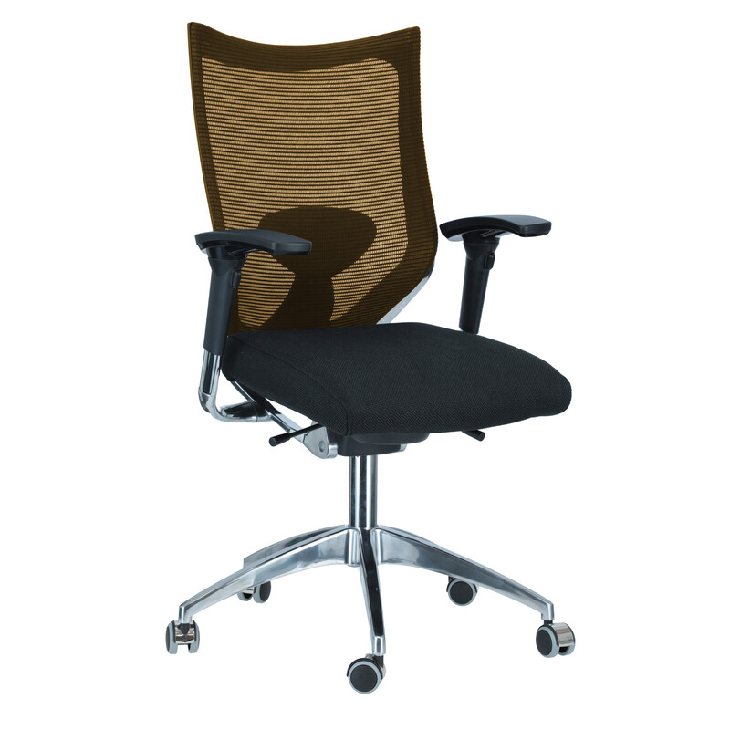 Ergonomická stolička Office, oranžová