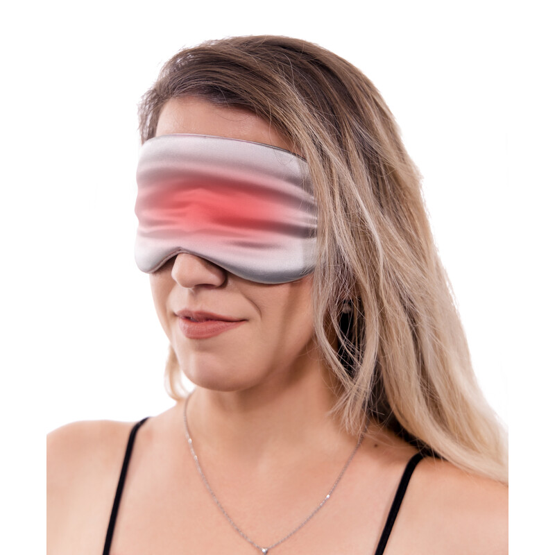 Vyhrievacia očná maska UNIZDRAV, strieborná - grafénová technológia