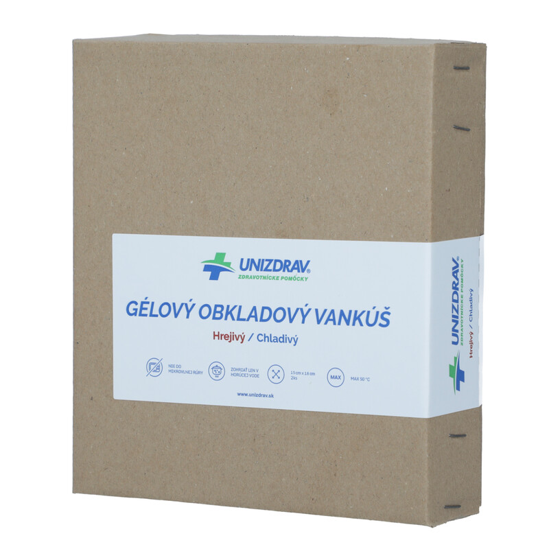 Gélový obkladový vankúš UNIZDRAV, 18 x 15 cm