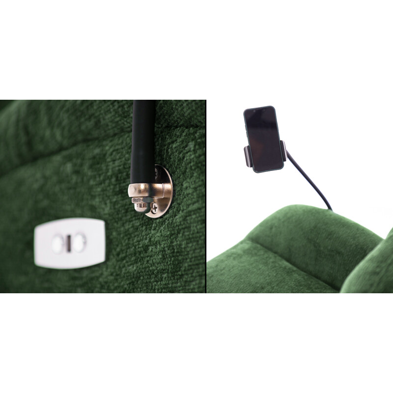 Štýlové relaxačné polohovacie kreslo TRENDY, zelené