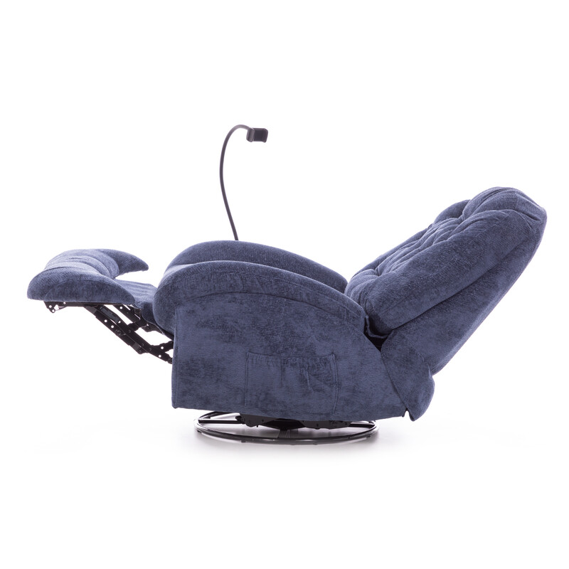 Štýlové relaxačné polohovacie kreslo TRENDY - modré