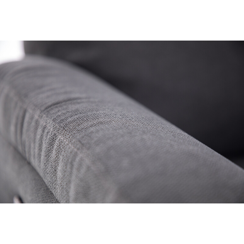 Relaxačné polohovacie kreslo COMFORT, antracitová látka