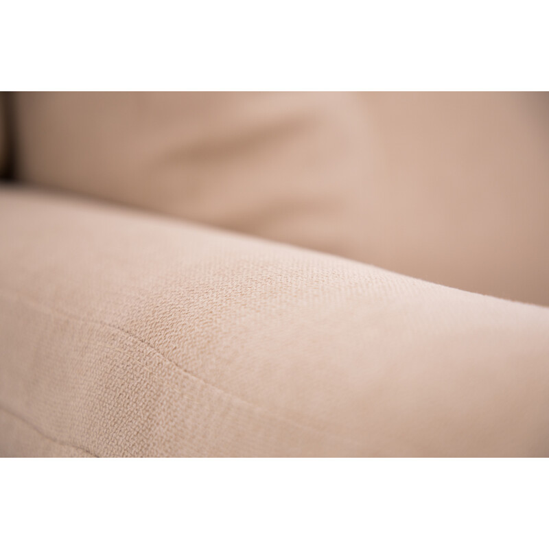 Relaxačné polohovacie kreslo COMFORT Ušiak, béžová látka