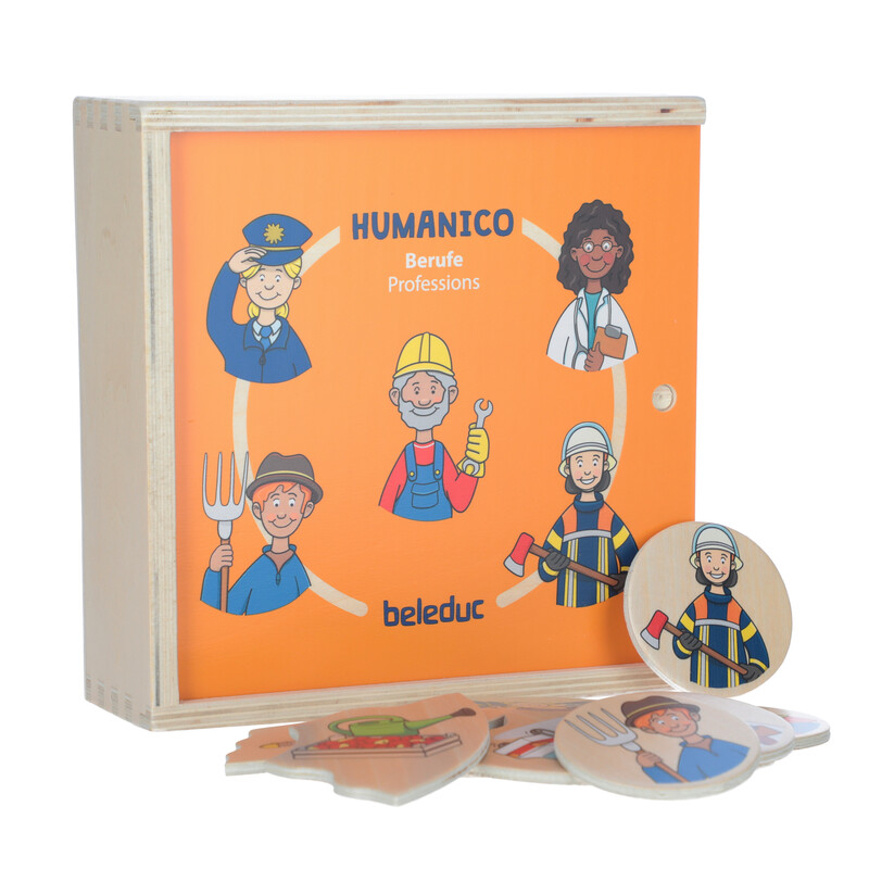 Didaktická hra a puzzle 2v1 Humanico Povolania od Beleduc