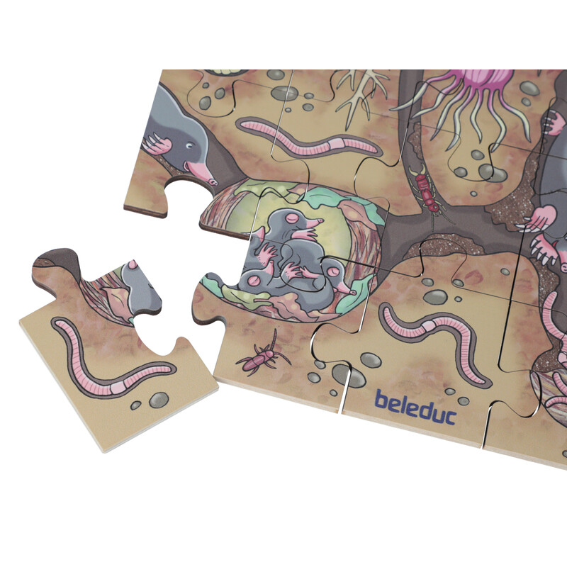 Edukačné podlahové puzzle Kvetinová lúka od Beleduc