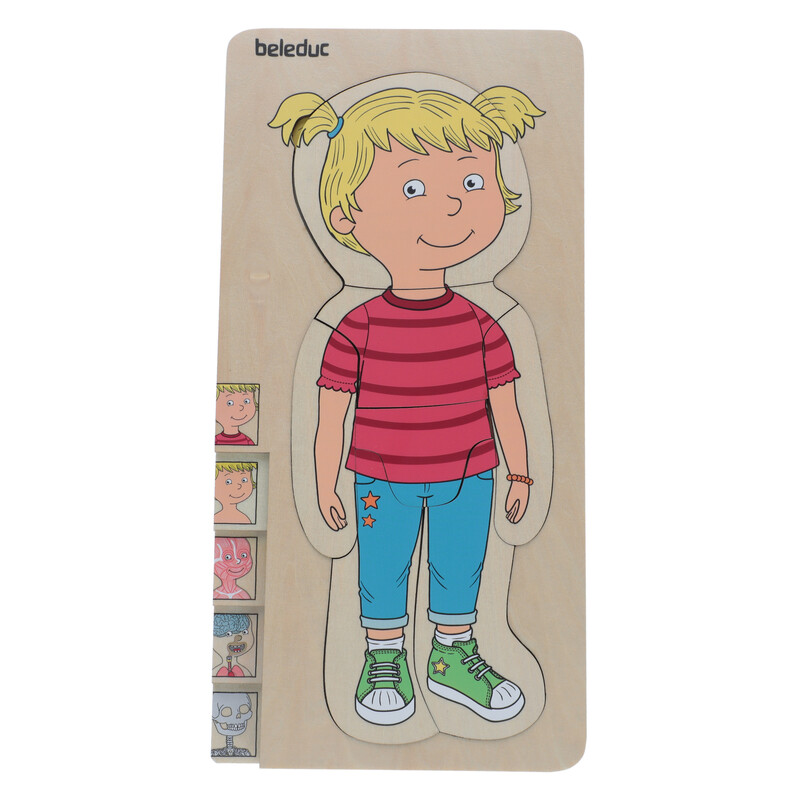 Edukačné puzzle Hádanka tela Dievča od Beleduc