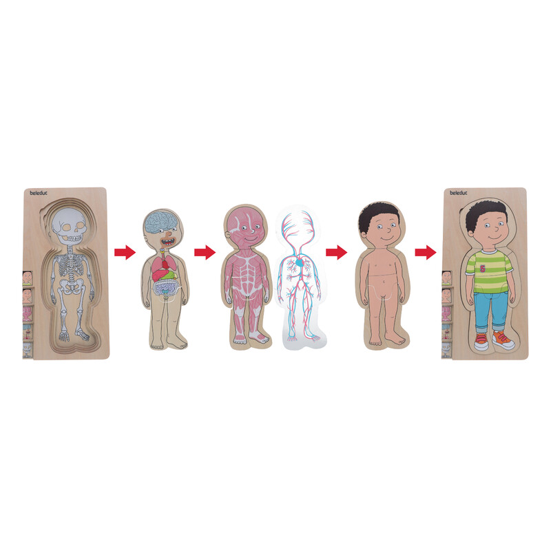 Edukačné puzzle Hádanka tela Chlapec od Beleduc