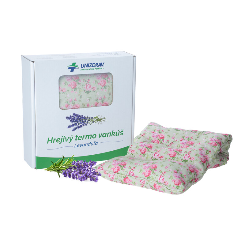 Hrejivý termo vankúš UNIZDRAV Levanduľa Kvietky
