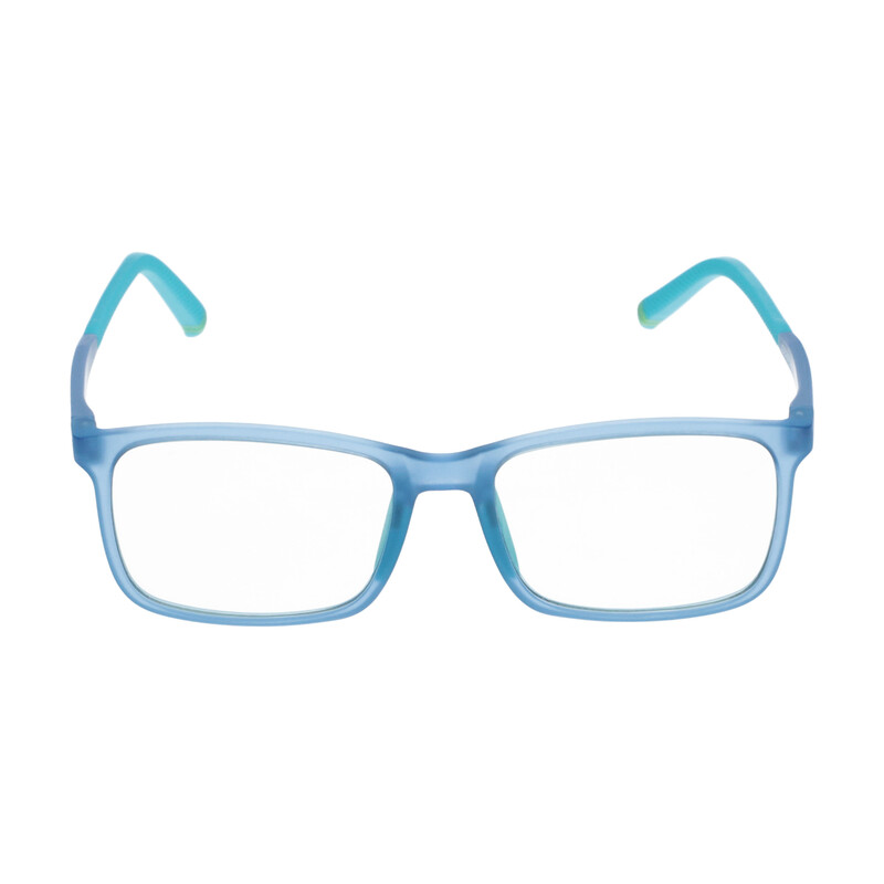 Okuliare proti modrému svetlu pre deti modré UNIZDRAV + puzdro, vrecúško a testovacia sada