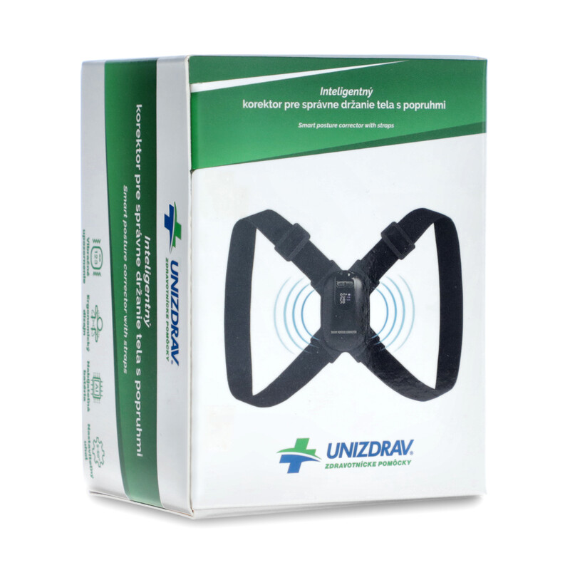 Inteligentný korektor pre správne držanie tela s popruhmi
