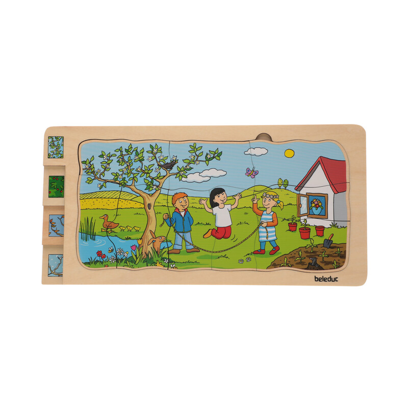 Edukačné puzzle 4 ročné obdobia od Beleduc